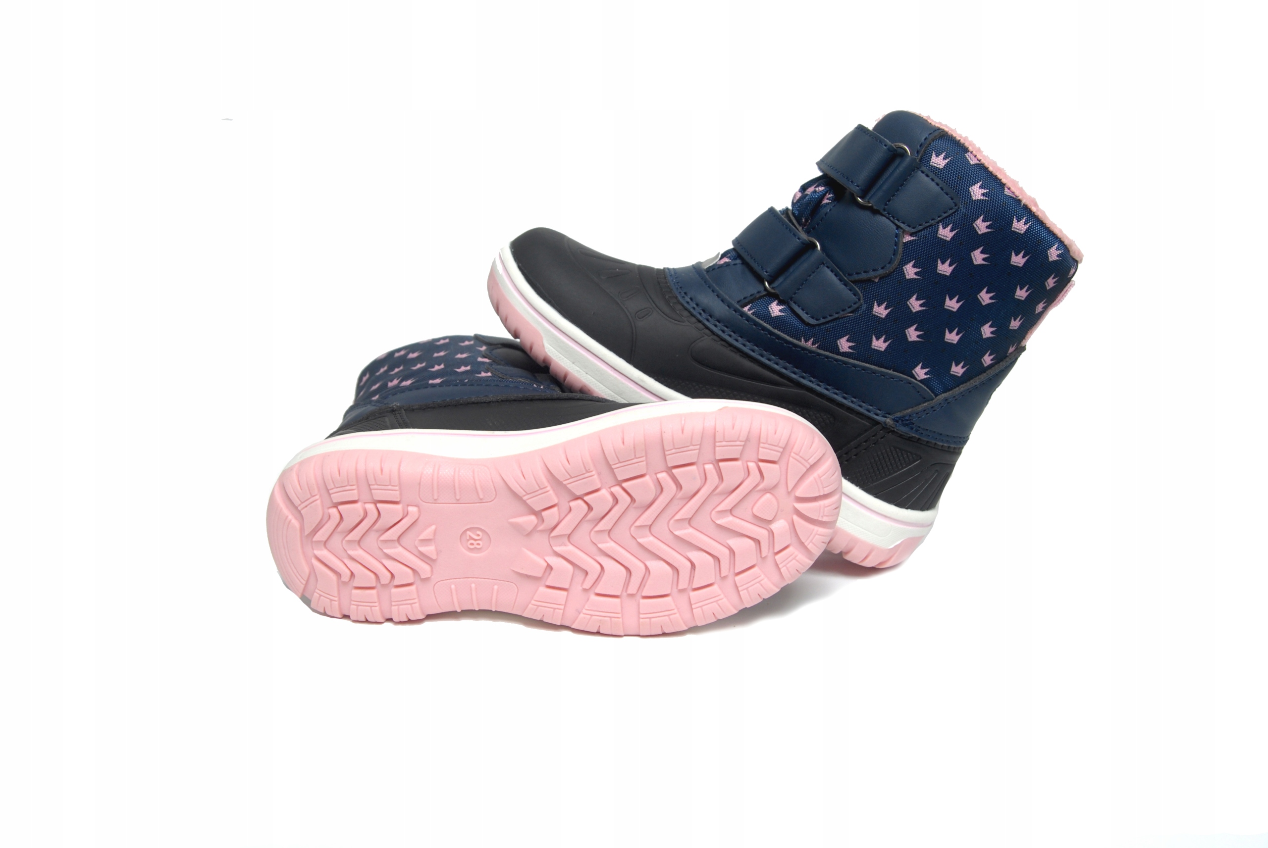 Śniegowce Dziecięce Ocieplane Rzepy Buty Zimowe 25 EAN (GTIN) 5901756470848