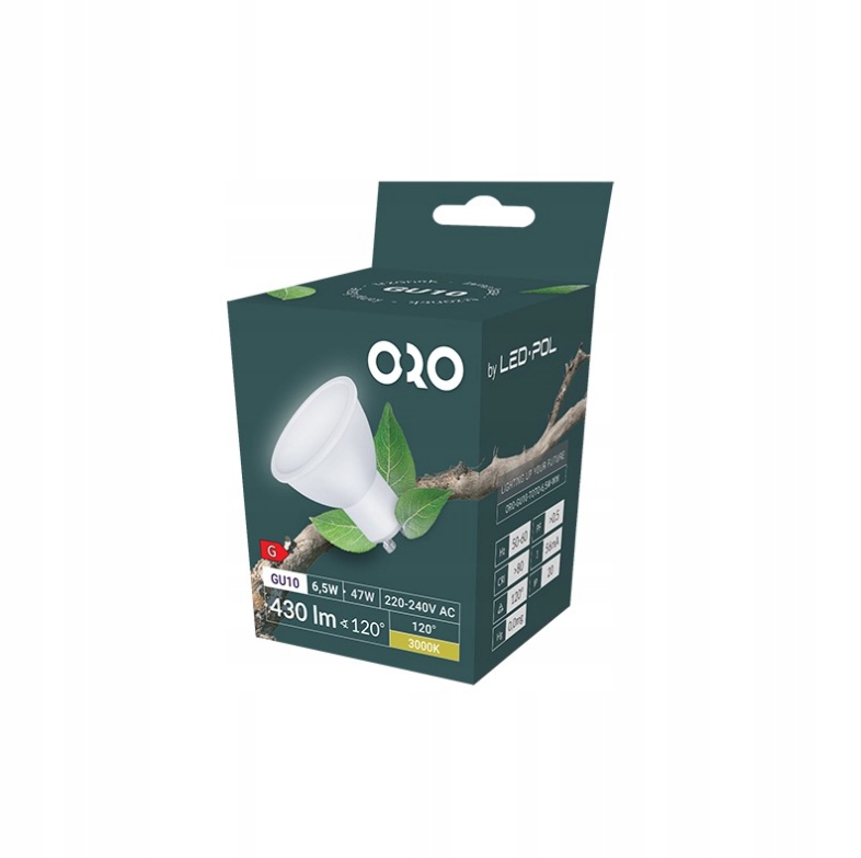 

Żarówka Led GU10 430LM 6,5W Ww Ciepła Barwa