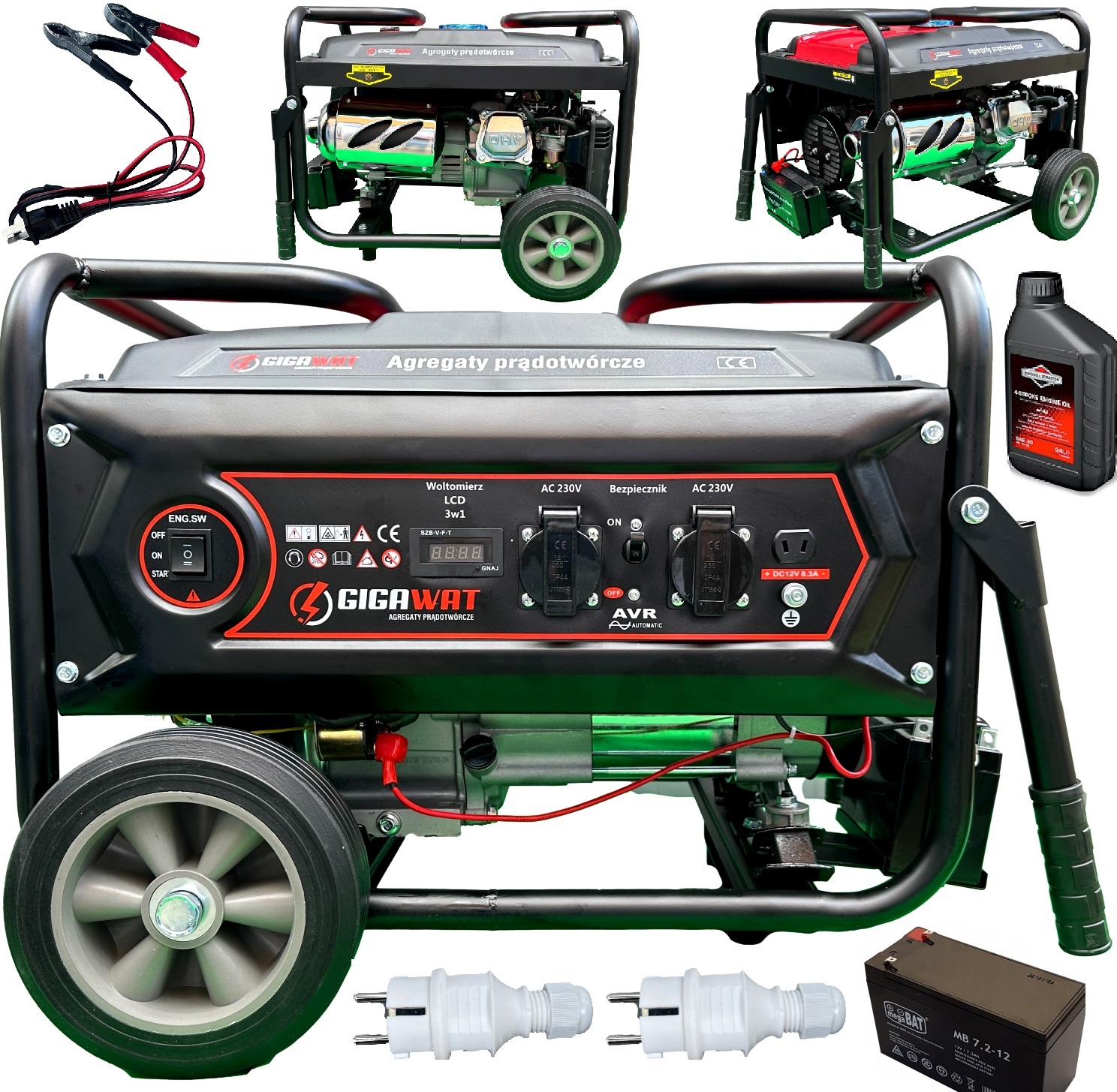 Agregat Prądotwórczy 5,1kW prądu Avr+ Generator awaryjne zasilanie Pl Marka