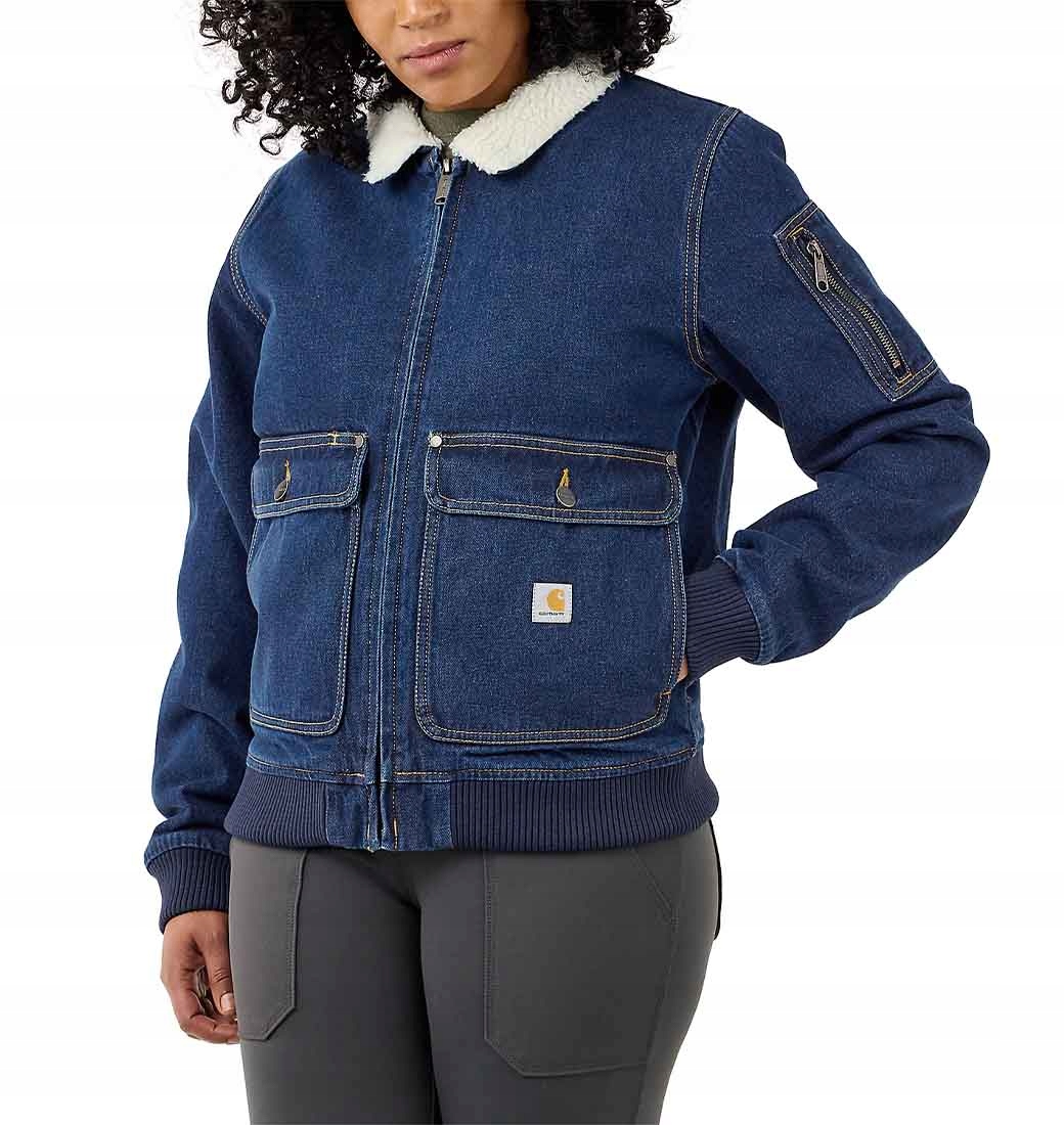 Dámská bunda Carhartt Rugged Denim Sherpa Beech
