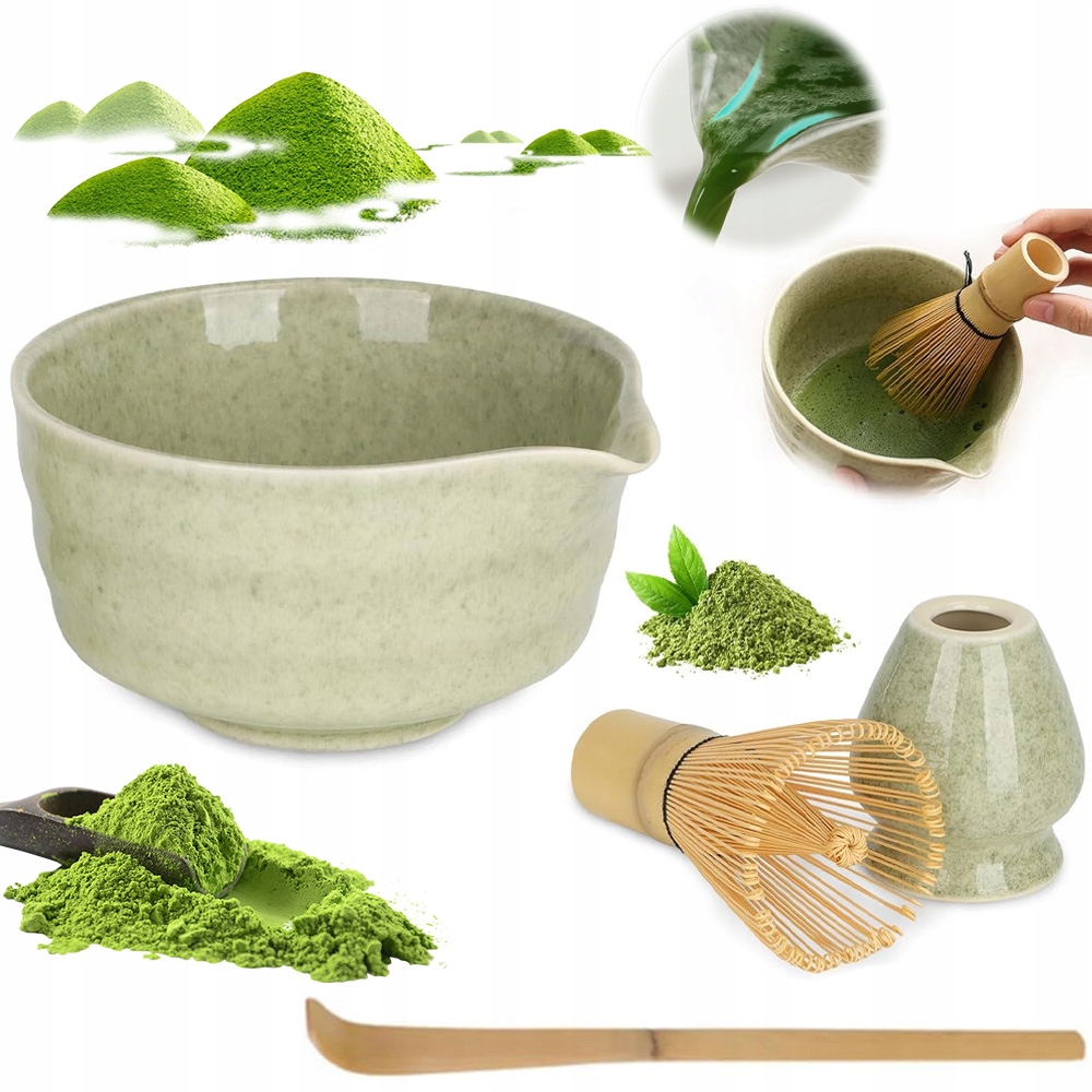 Levně Bambusová Dárková Sada Na Matcha Čaj, 4 Dílná, Jako Dárek