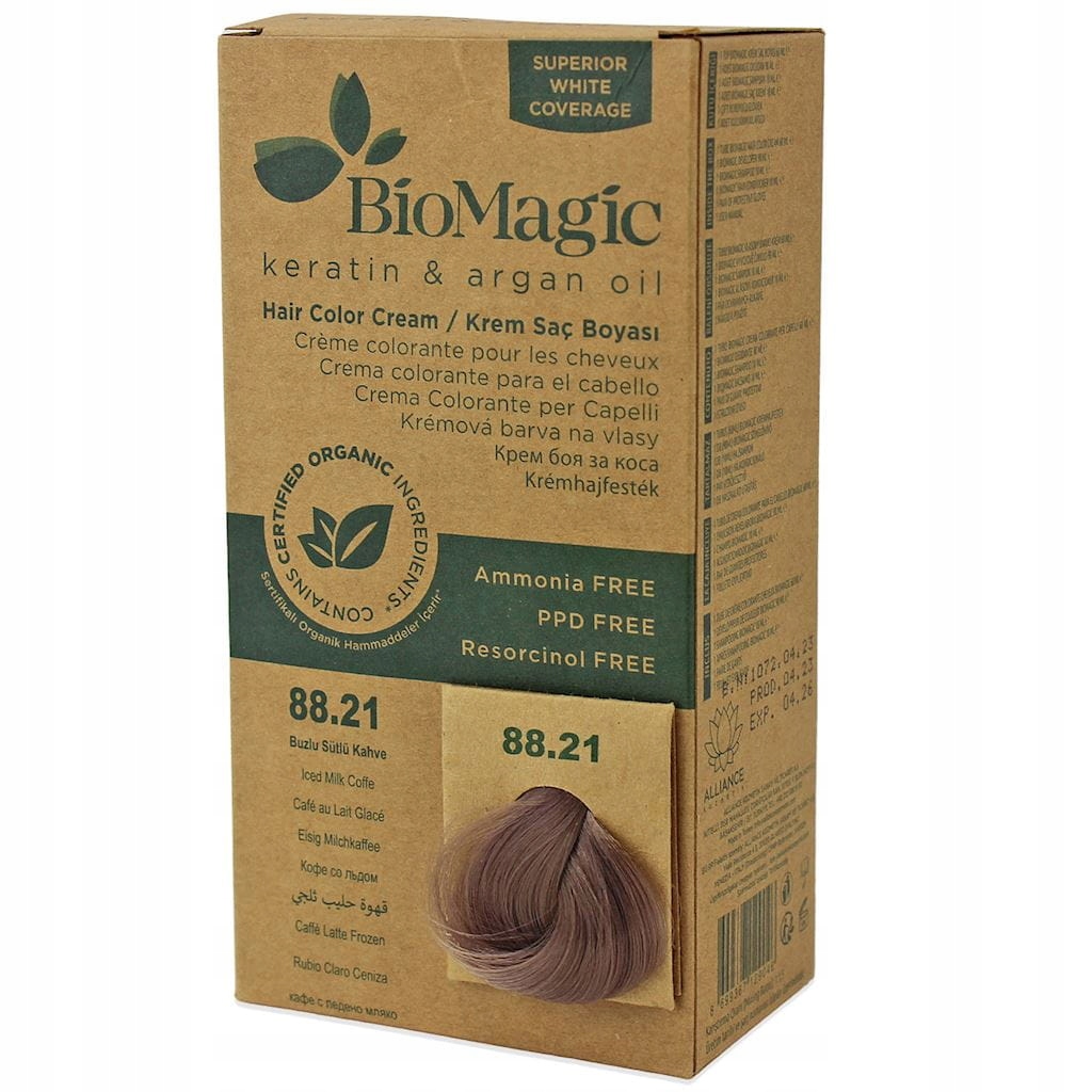 Barva Na Vlasy Káva Mlékem A Materiálem (88.21) 250 g Biomagic