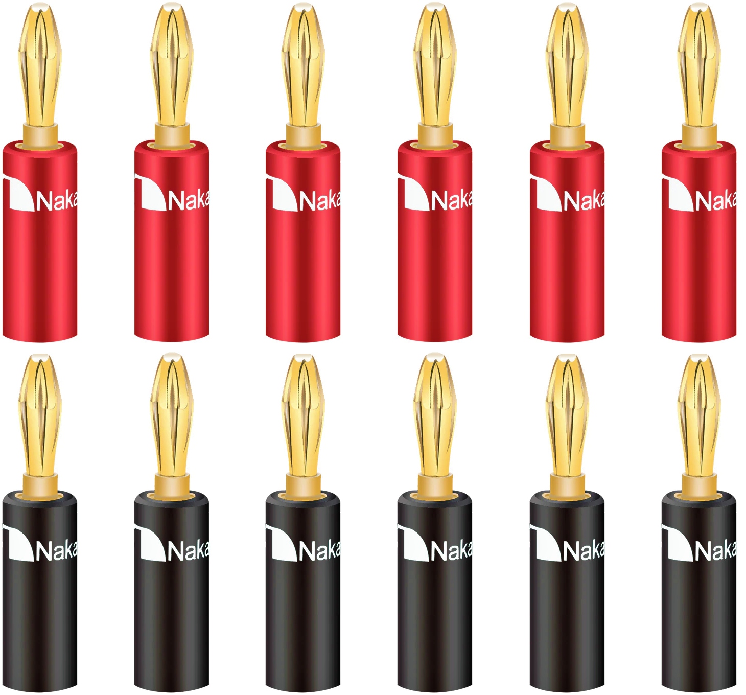 

Wtyki Głośnikowe Bananowe Nakamichi Hq Gold 12szt