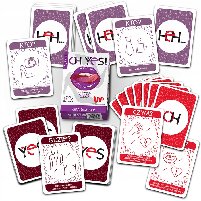 Podniecająca gra erotyczna dla par OhYes! Purple seks sex karcianka