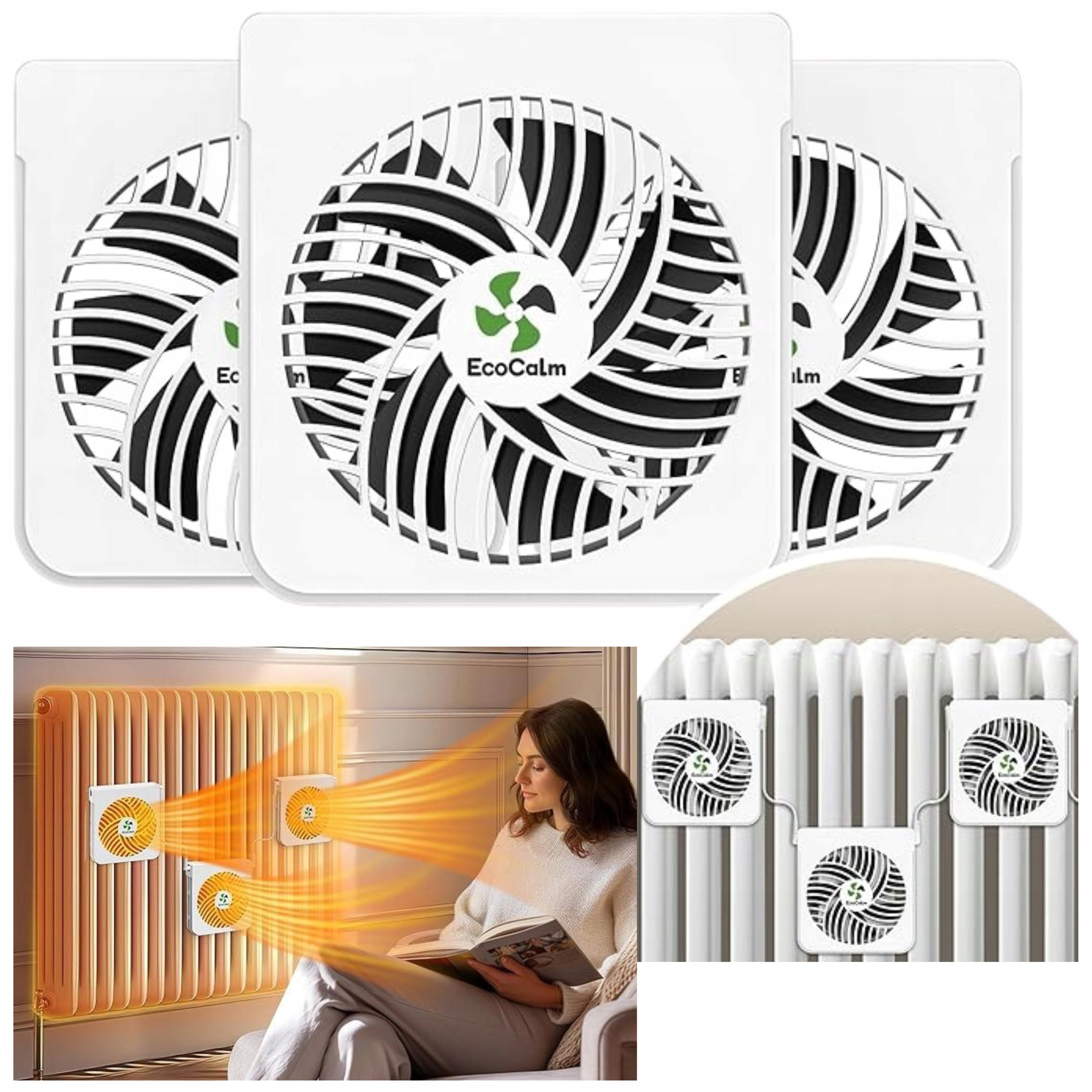 Inteligentní ventilátor na topení s termostatem a ventilátorem