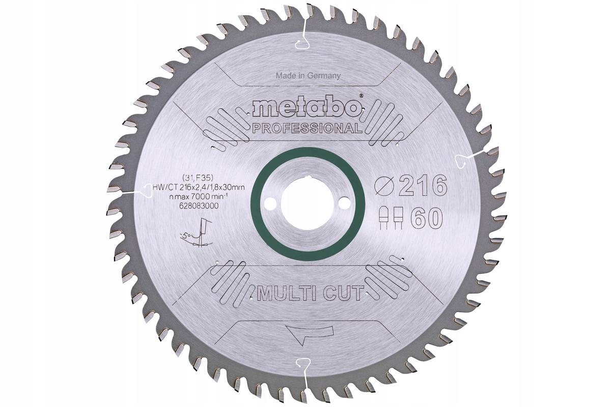 

Metabo Piła Tarczowa Hw/ct 216x30mm 60z Fz/tz