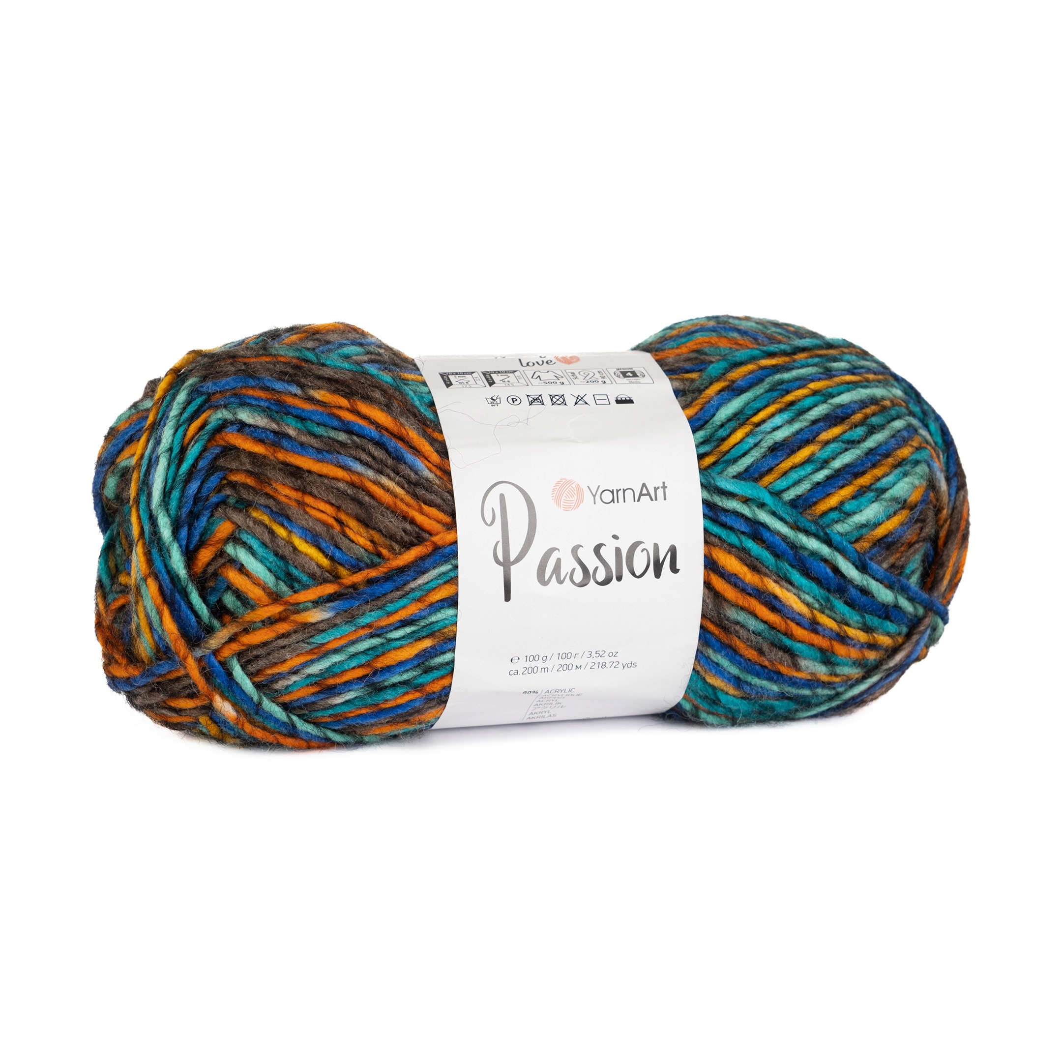 100g włóczka akryl wełna YarnArt Passion 1244