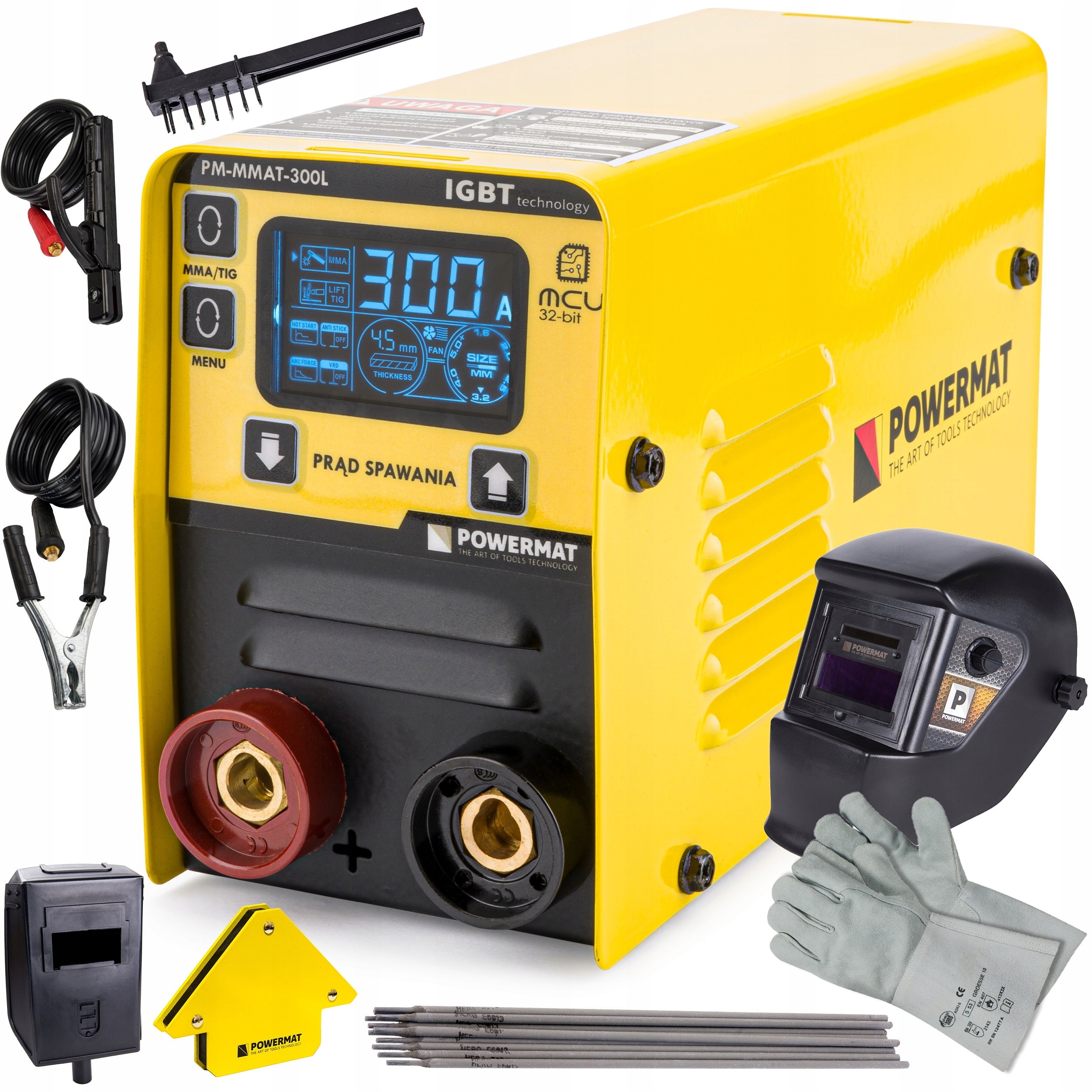 

Spawarka Inwertorowa LCD Mma Tig 300A Igbt Zestaw