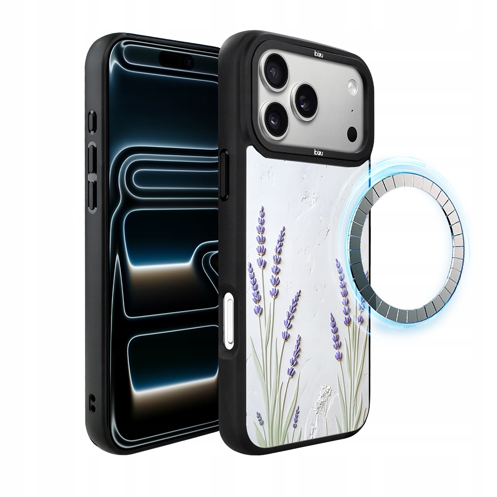 Pouzdro iPhone 17 Pro Max Ibizu DropGuard Matt s MagSafe, levandule