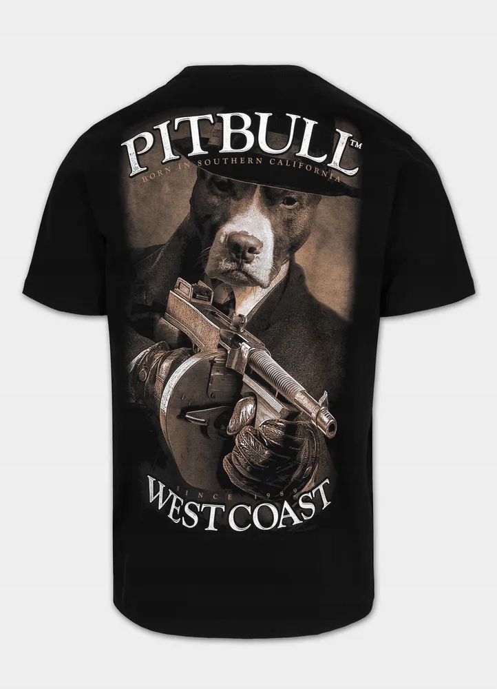 Męska Koszulka Pitbull T-shirt Męski Bawełniany z nadrukiem Tommy Gun XL
