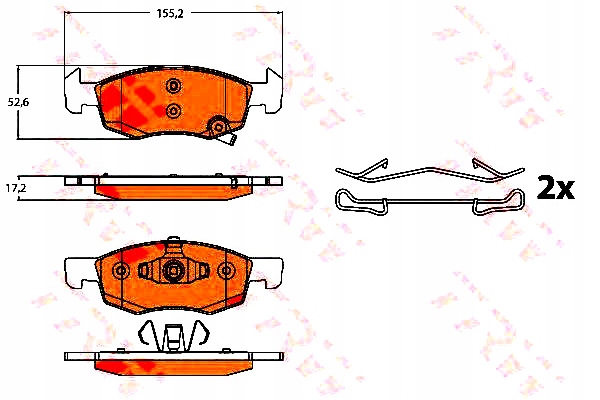 Trw Brzdové Destičky Opel Corsa E 1.0