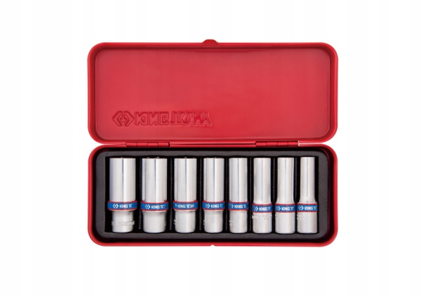 King Tony Zestaw nasadek 3/8 6kąt 8cz długi 3508MR