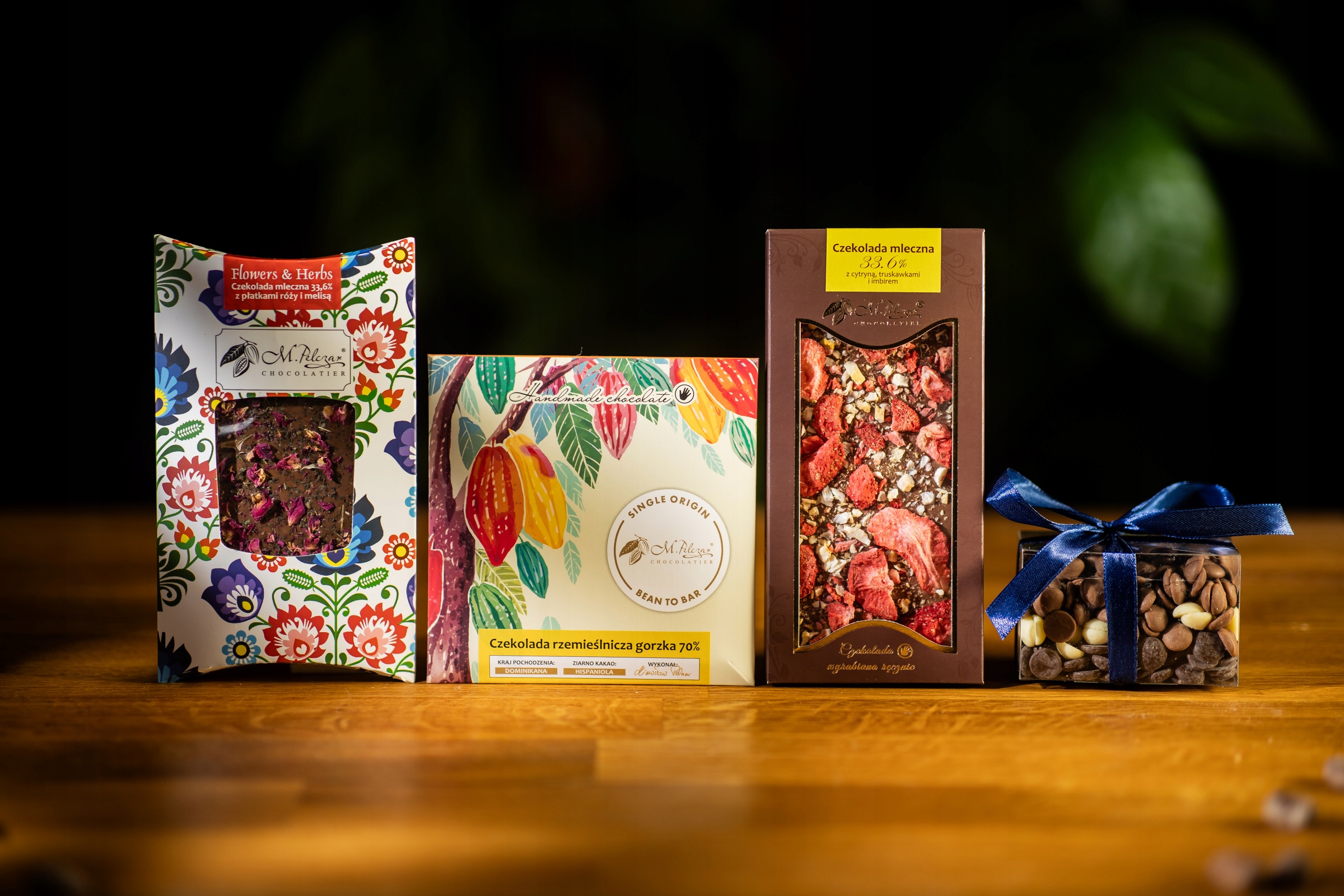 Dárková sada s čokoládou a kapkami