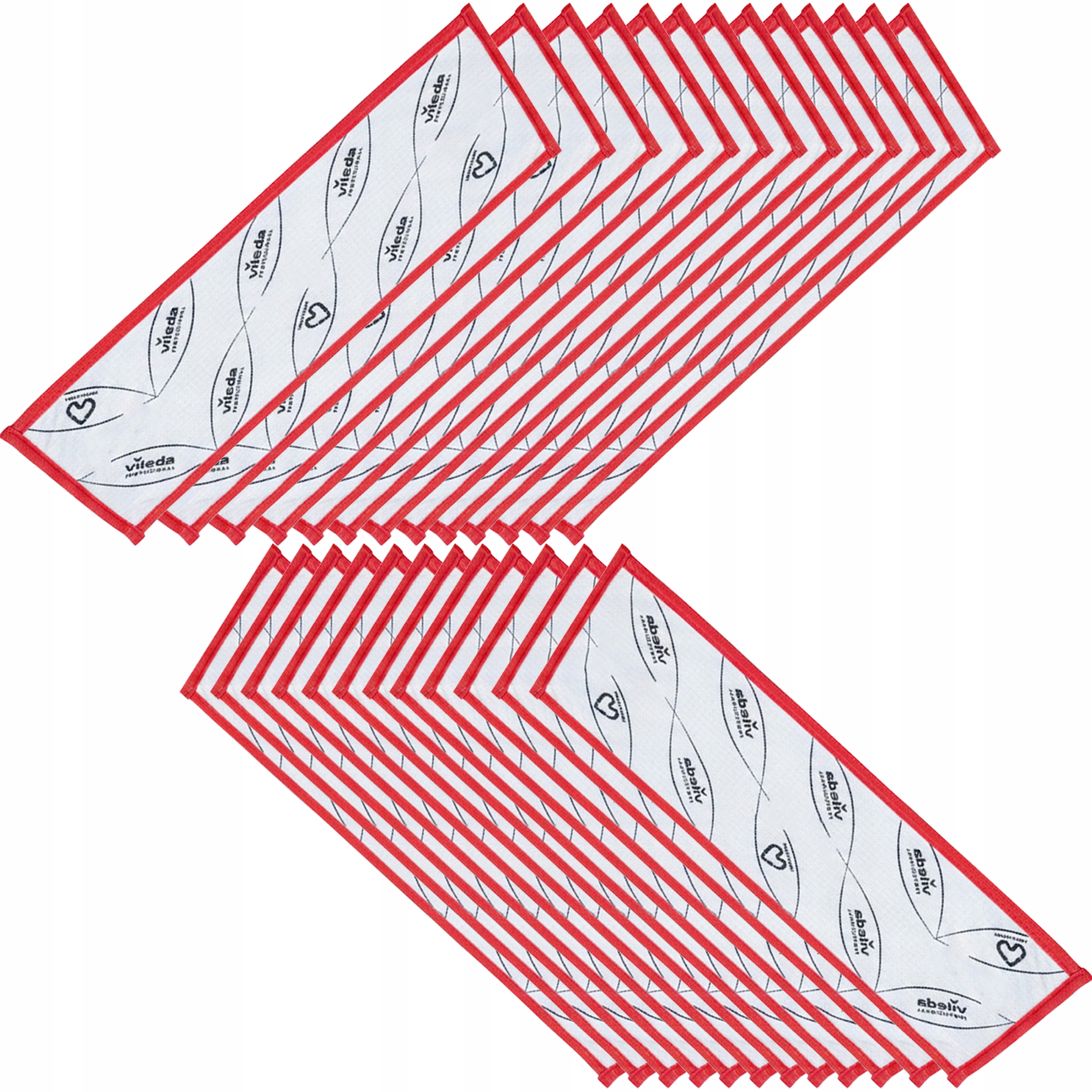 Vileda Vložky Mopa R-Microone Combispeed Pro Red 25 Ks Na Jedno Použití