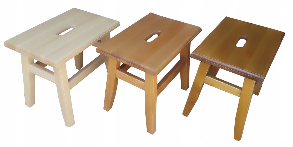 STOŁEK DREWNIANY bukowy RYCZKA TABORET podnóżek - SOLIDNY Marka inna