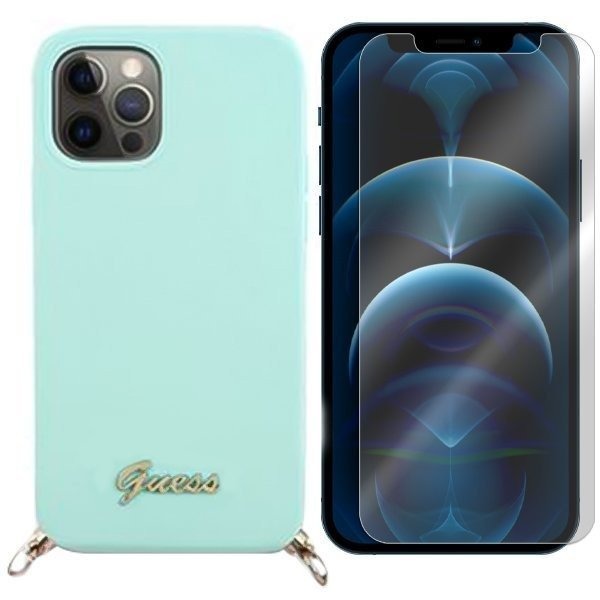

Etui Do Iphone 12 Pro Max Guess Metal Logo + Szkło