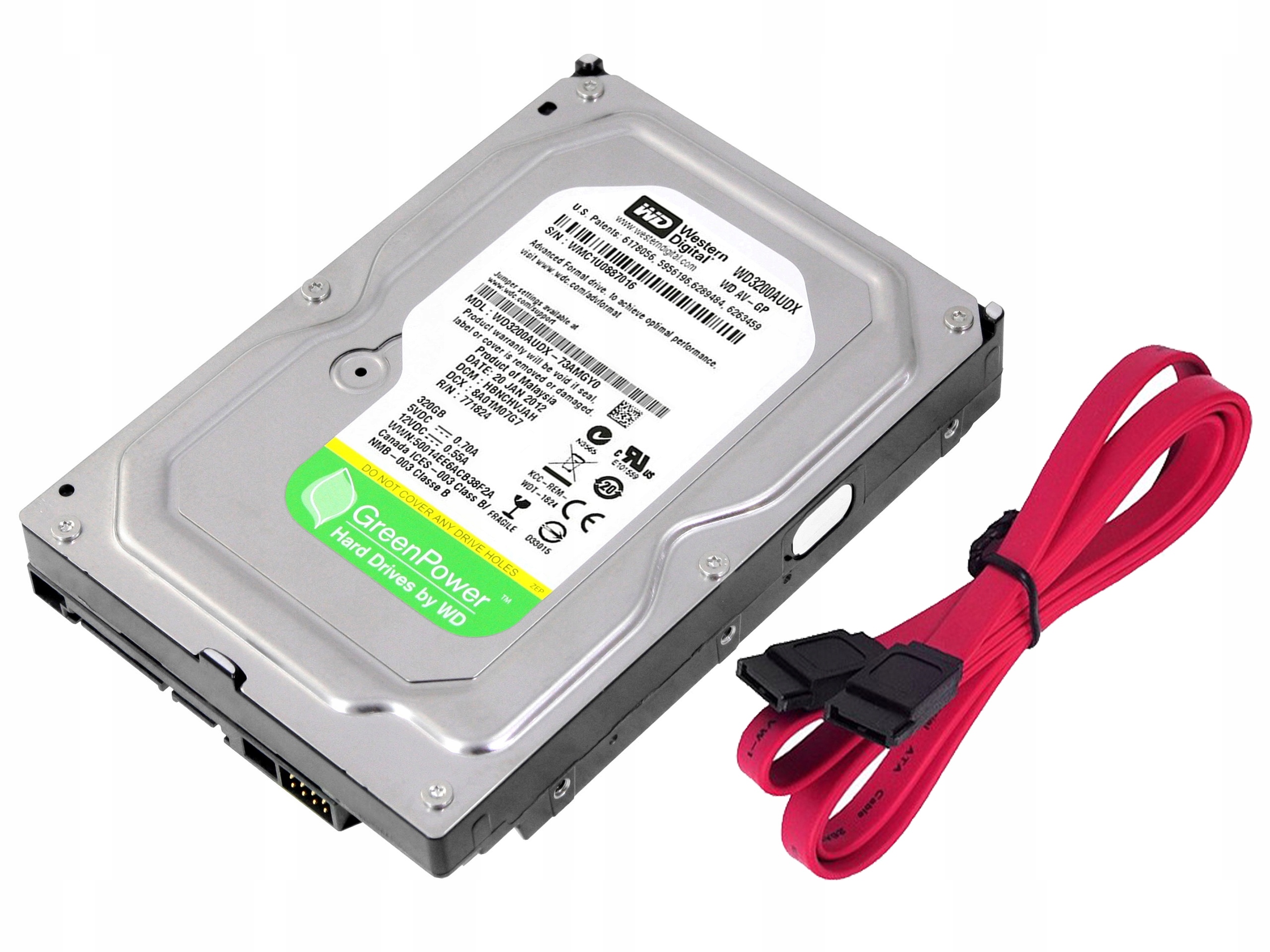 

Dysk twardy Hdd Wd 320GB 3,5'' WD3200AUDX SATA3