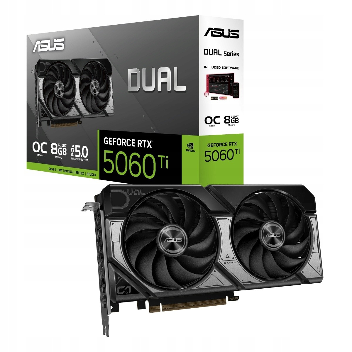 Asus Grafická karta GeForce Rtx 5060 Ti Dual Oc 8GB GDDR7 128BIT 3DP/HDMI