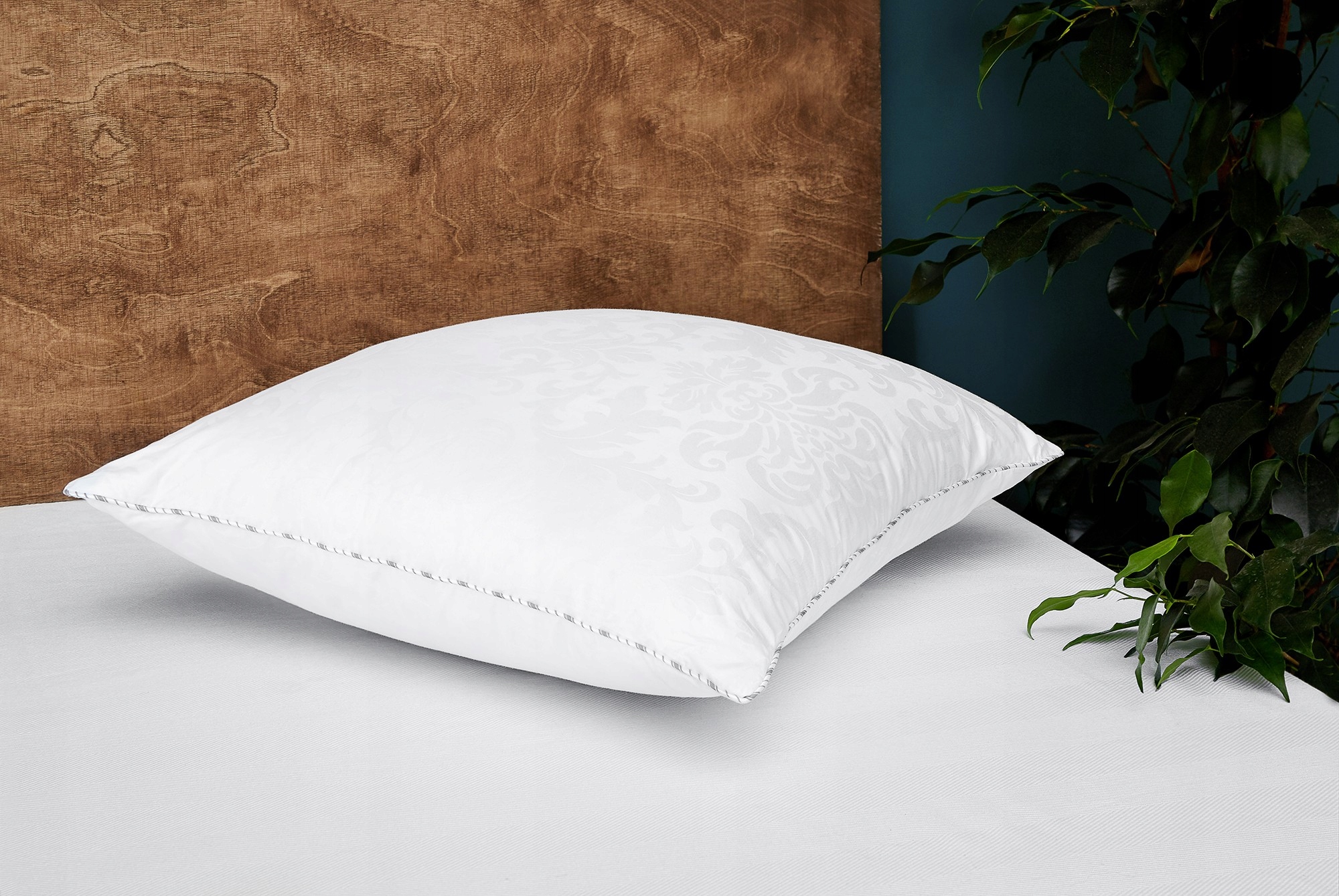 Poduszka Puchowa satyna bawełniana 40x40 niska Marka inna