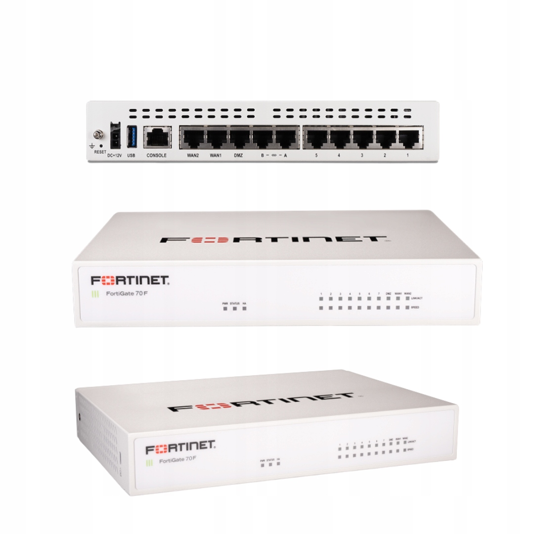 Fortigate 70F Fortinet Firewall ochrana sítě Utm FG-70F Ngfw 10xGE RJ45