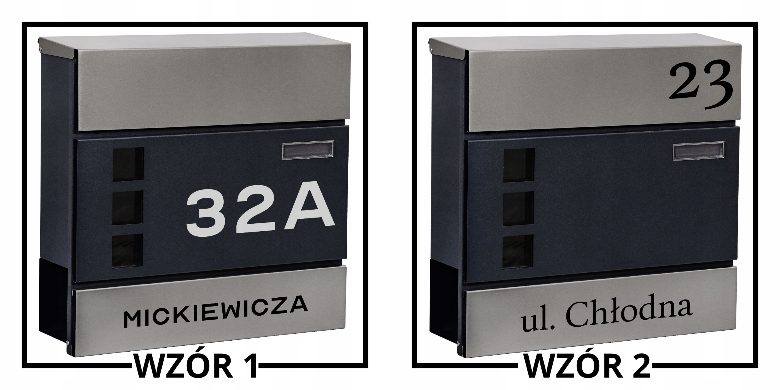 SKRZYNKA NA POCZTĘ I GAZETY MTEC SIMPLE + NAPIS Szerokość produktu 37 cm