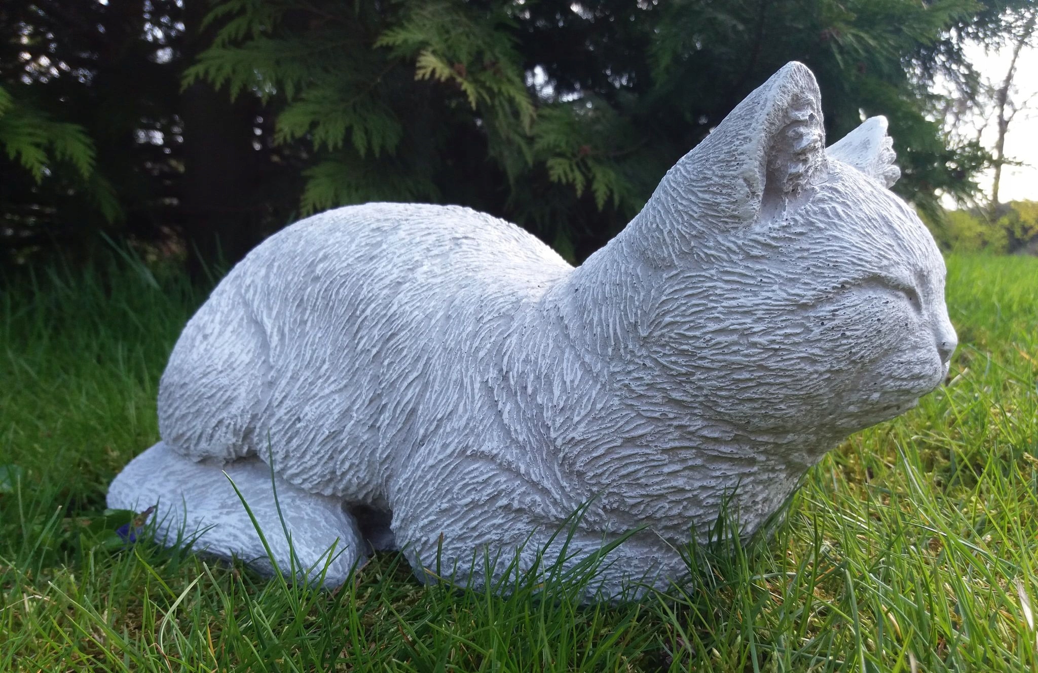 

Kot Figurka Betonowa Figura Śpiący Kotek
