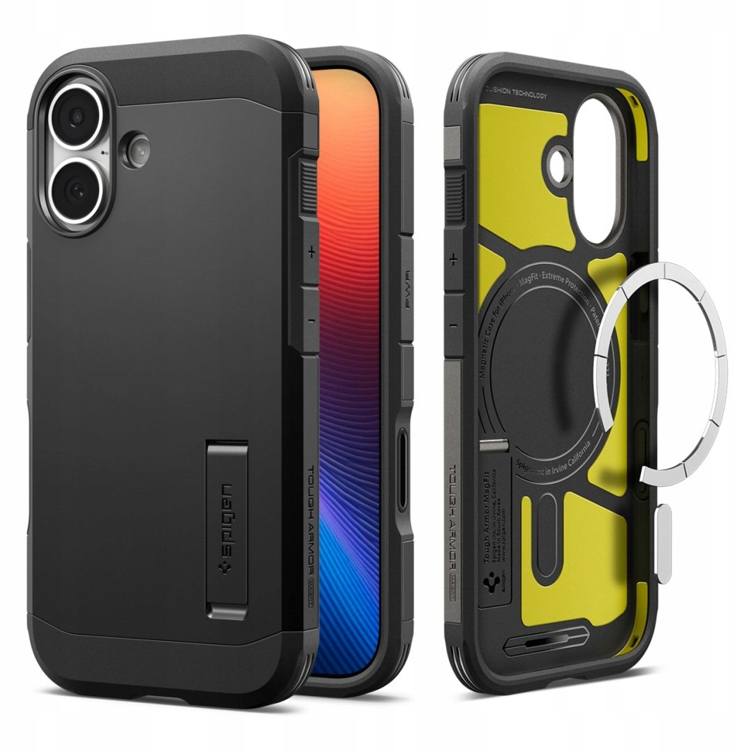 Etui Spigen Tough Armor "t" MagSafe na iPhone 17 czarne