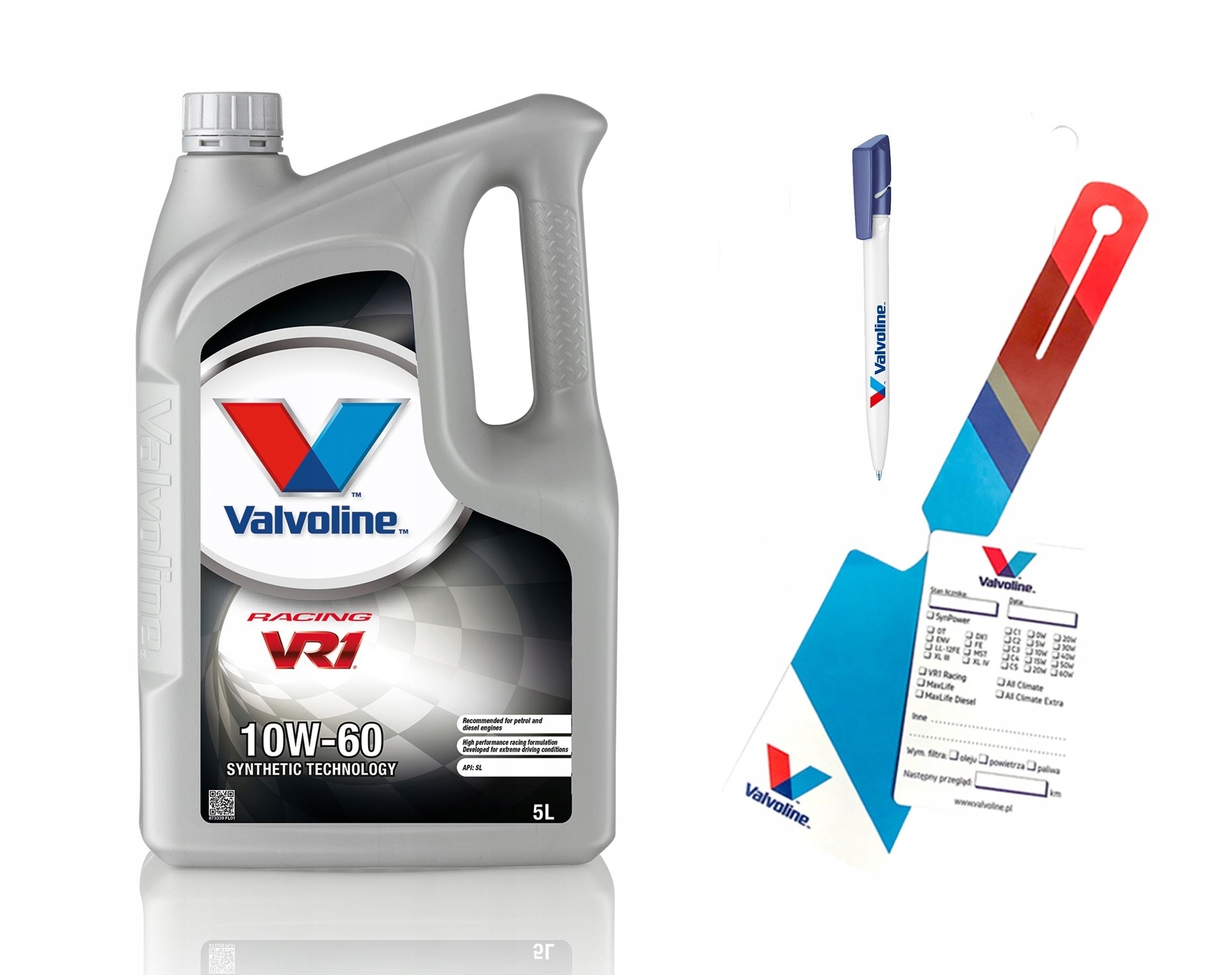 OLEJ VALVOLINE VR1 RACING 5L 10W-60 + GRATISY!!