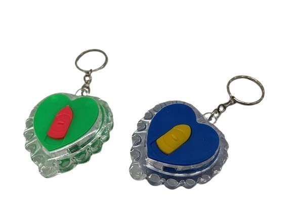 Brelok do kluczy SERCE LED świeci Marka inna