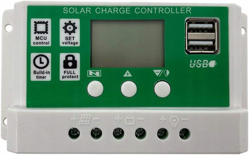 Kontroler adowania solarnego 12 V/24 V automatyc