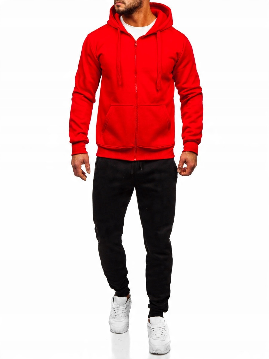 

Dres Męski Bluza Spodnie Czerwone D004 Denley_l