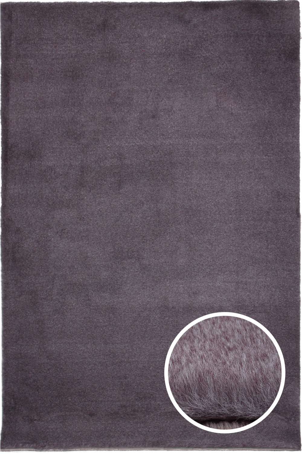 Nadýchaný koberec 120x160 Bunny Purpurový koberec, Púšťaný ako kožušina králika