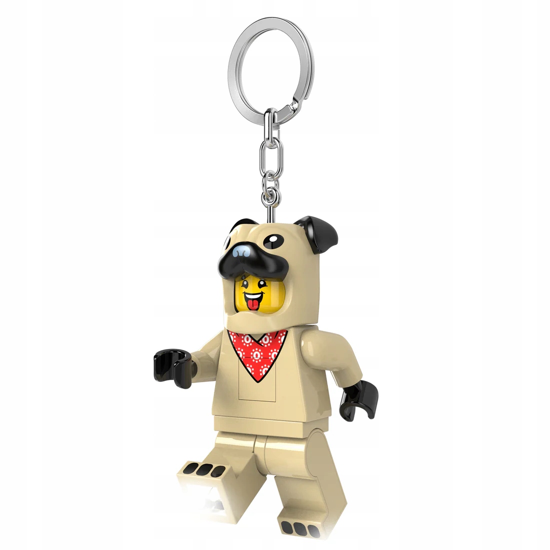 Lego Brelok Latarka Led Mops Pies Breloczek Minifigures Piesek LGL-KE213H