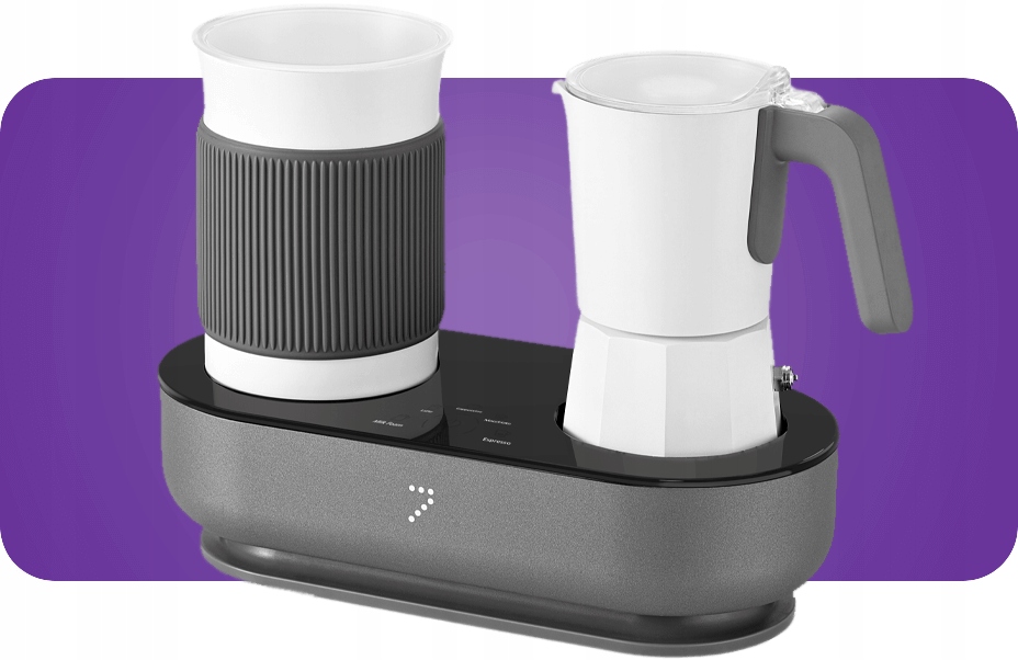 Kawiarka elektryczna Seven & Me Moka 60 ml Kolor dominujący srebrny/szary