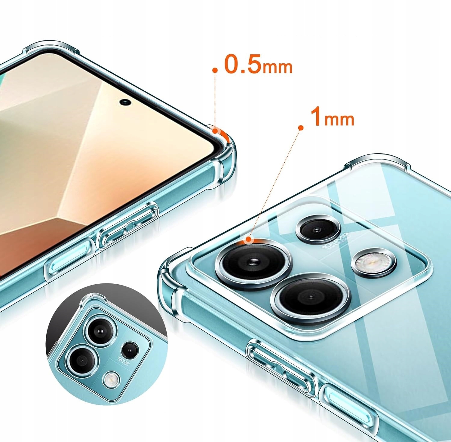 ETUI do XIAOMI REDMI NOTE 13 5G ANTI SHOCK + SZKŁO Marka bez marki