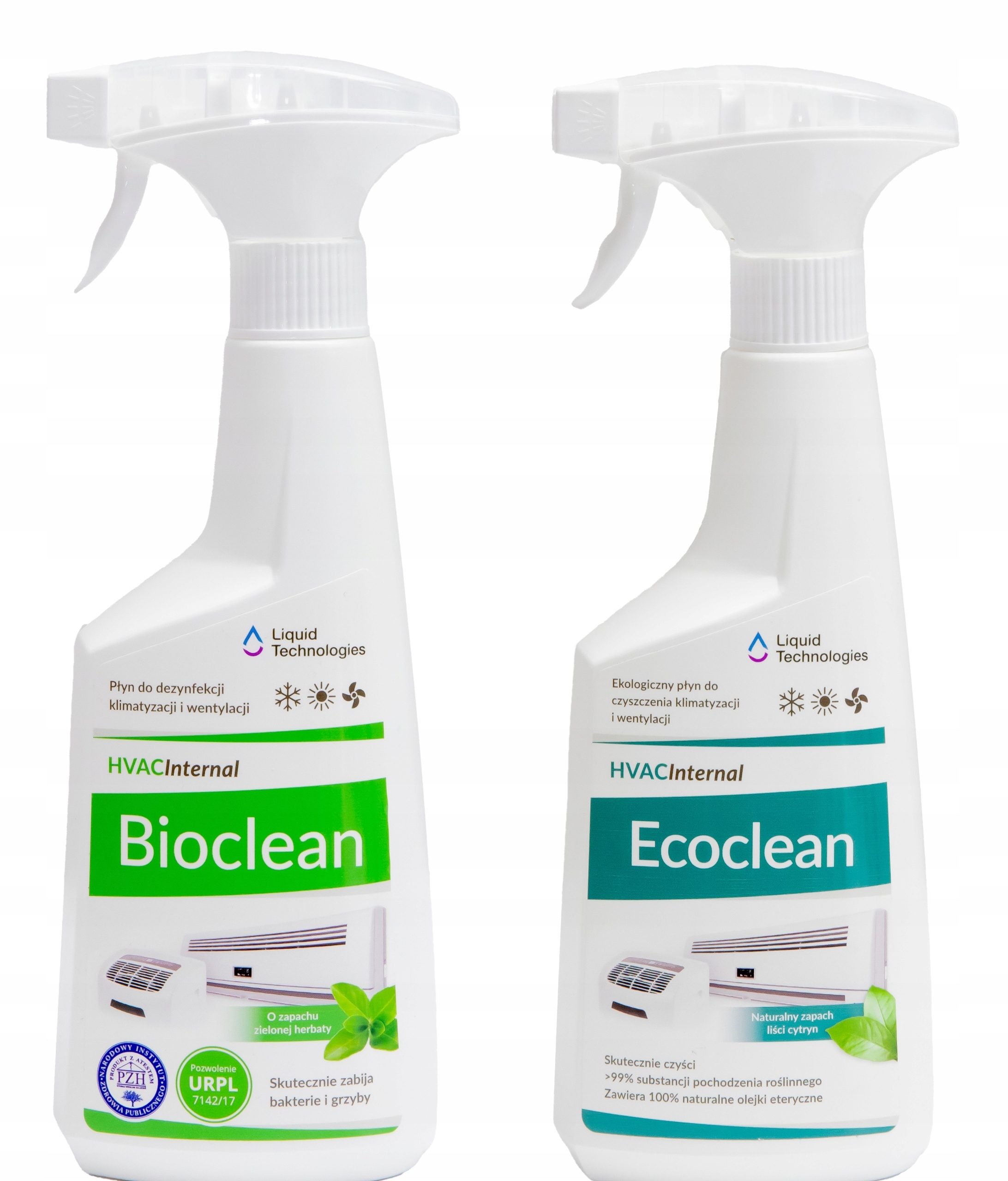 Bioclean 0,5 L Ecoclean 0,5 L Płyn do dezynfekcji klimatyzacji Zestaw