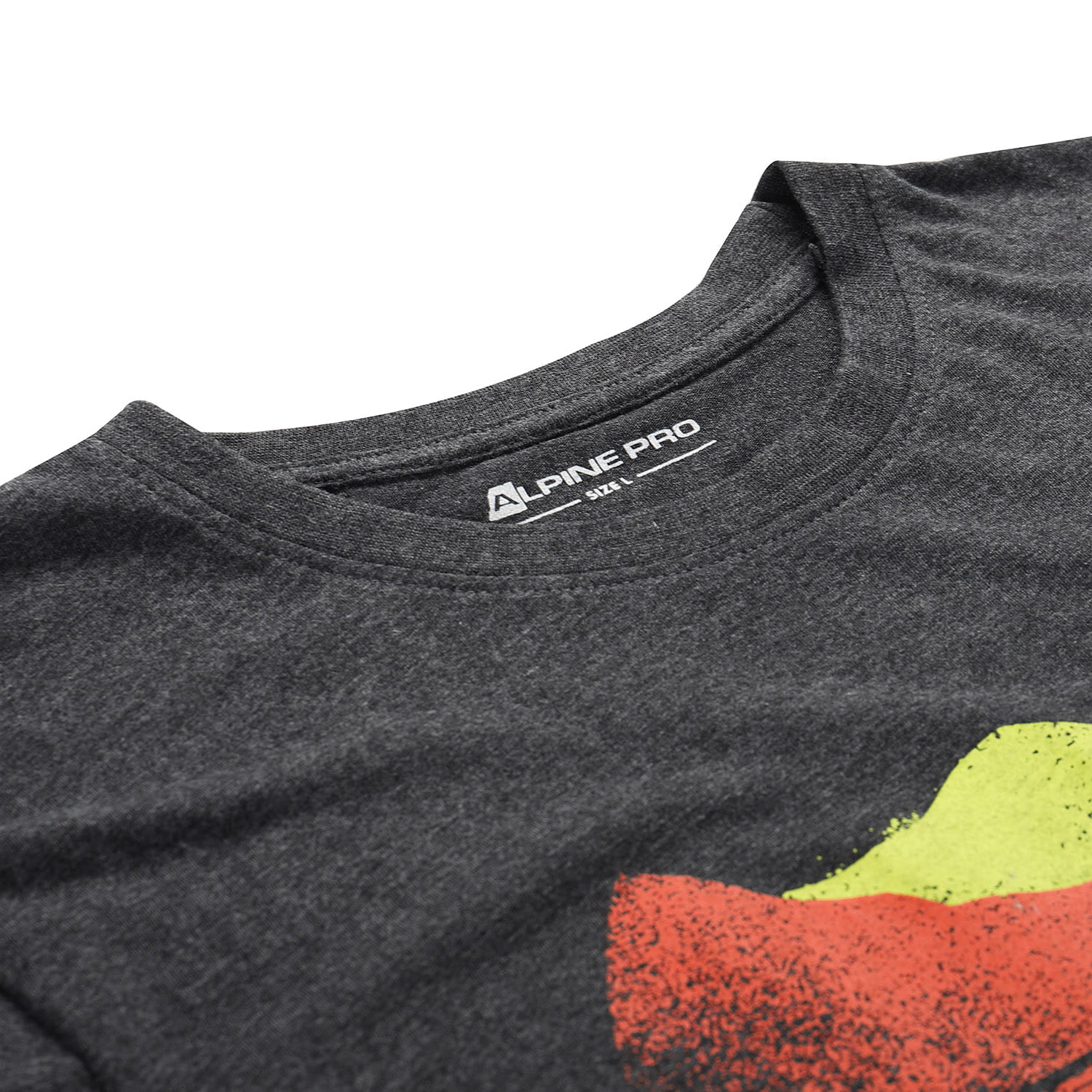 ALPINE PRO Koszulka męska turystyczna bawełniana Bolen ciemnoszary r.XL Płeć mężczyzna