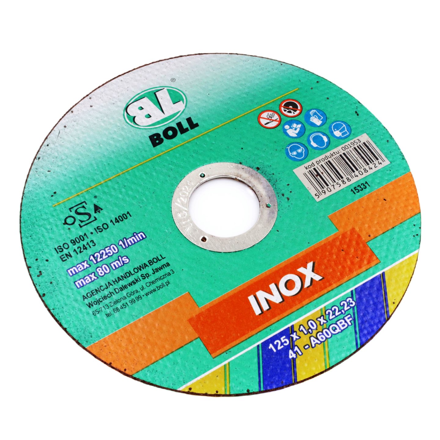 

Tarcza do Cięcia Inox 41-125mm x 1mm Boll