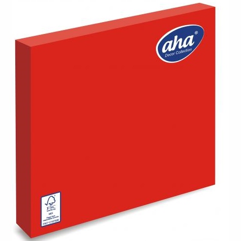 

Serwetki Czerwone Papier Kwadrat 33x33cm 20szt Aha