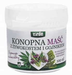 

Maść konopna z żywokostem i gojnikiem, 100ml Virde