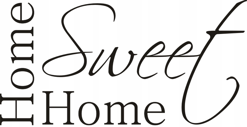 

Napis na ścianę, naklejka Home sweet home 92