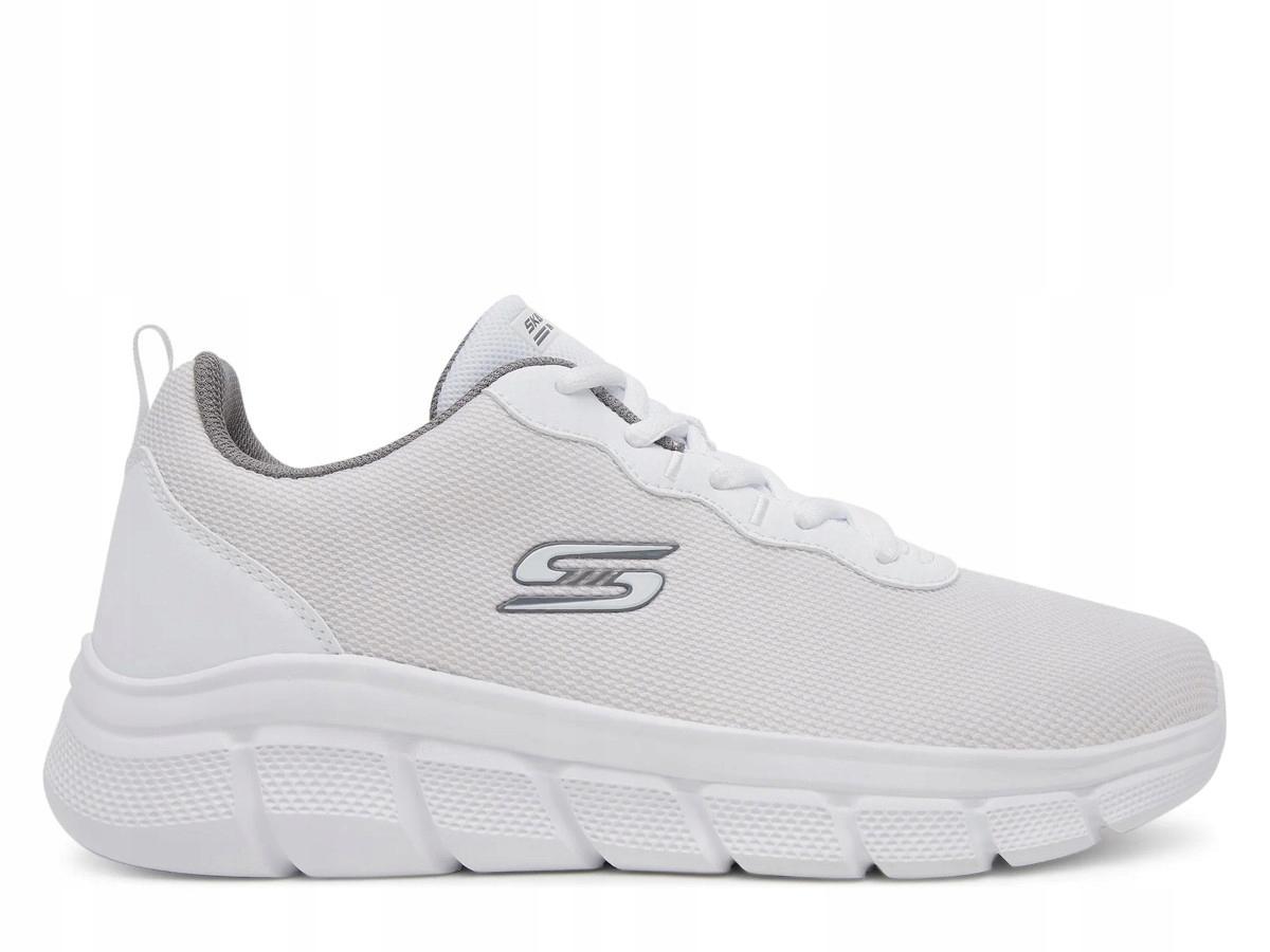 Pánské boty Skechers 118109W Bobs B Flex Icy Edge Bílé 42,5