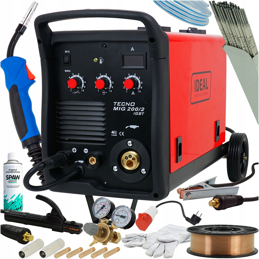 Spawarka Mig/mag 230V/400V Ideal Tecnomig 200/2