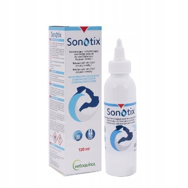

Sonotix 120 ml do czyszczenia uszu pies kot