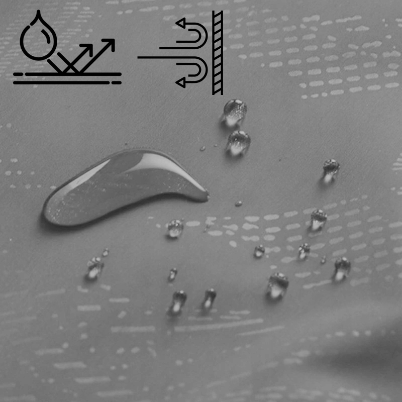 KURTKA PRZECIWDESZCZOWA Z KAPTUREM WIATRÓWKA LEKKA UNISEX SZARA ROZ. XL Rozmiar XL