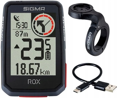 Cyklopočítač Sigma Sport Rox 2.0 Gps držák Top Mount