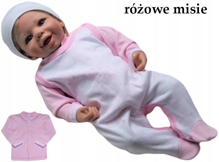 

Śpiochy śpioszki kaftanik 56 rozpinane bawełniane