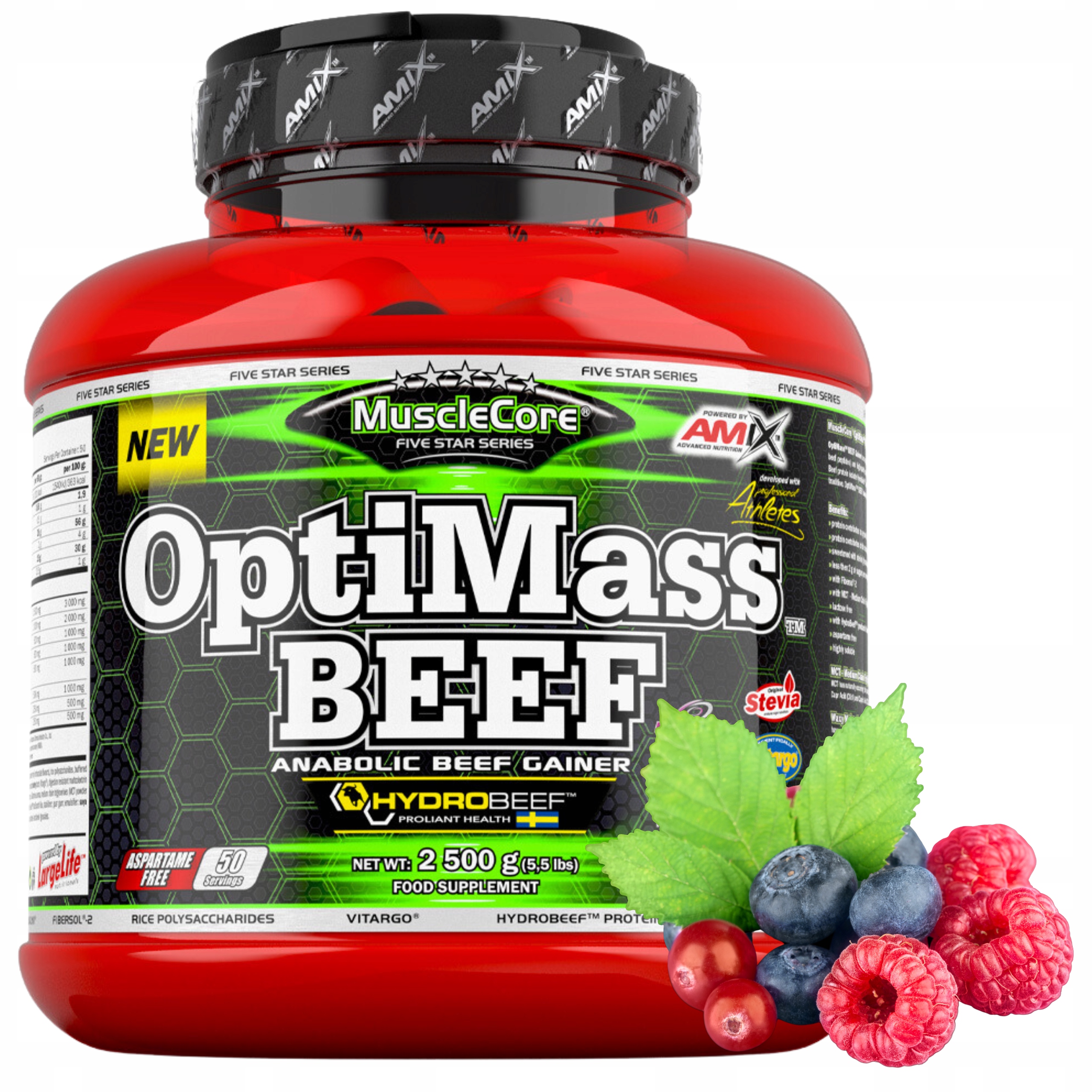 Gainer Hovězí protein Aminokyseliny Kreatin Vláknina Glutamin Mct KreAlkalyn