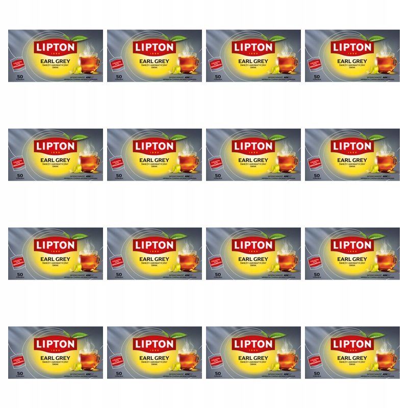 Lipton Earl Grey Classic Čaj Černý 75 G (50 sáčků) X16