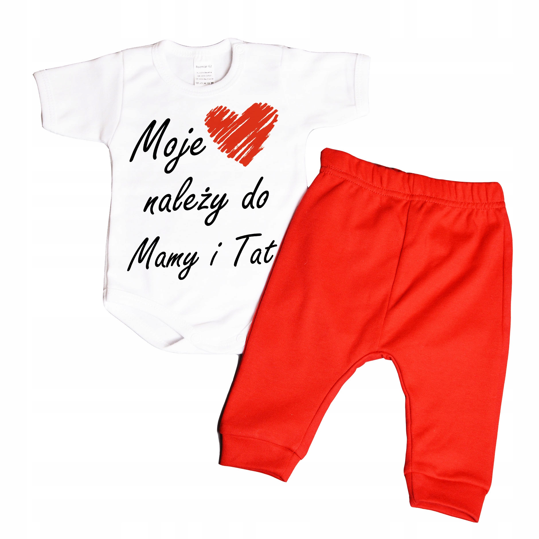 

Moje serce należy do mamy i taty komplet 92 kr